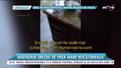 Mădălina Urloiu se vrea mare bucătăreasă. Ouă și salată contra mașini de lux