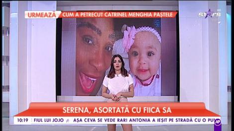 Serena Williams, asortată cu fiica sa