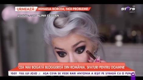 Alina Ceușan, lecția de make-up. Te învață să faci acasă un machiaj simplu și rapid