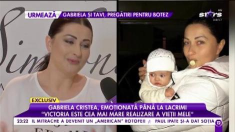 Gabriela Cristea, emoționată până la lacrimi. Vorbește pentru prima dată despre ce s-a întâmplat în sala de nașteri