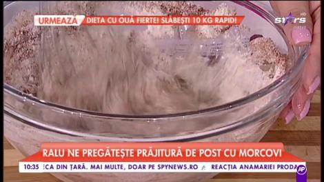 Raluca pregătește prajitură de post