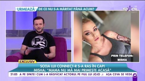 Misha, soția lui Connect- R s-a ras în cap! „Mama nu mă mai primește acasă”