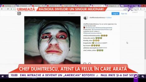 Chef Dumitrescu, atent și la farfurii, și la felul în care arată! Postarea a făcut deliciul internauților