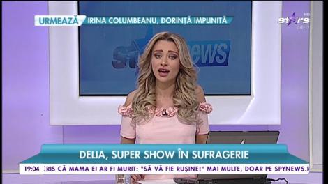 Delia, super show în sufragerie