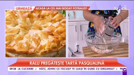 Ralu pregătește tartă pasqualină