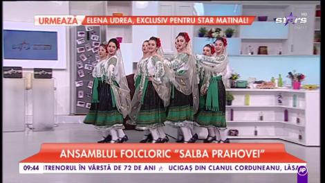 Ansamblul folcloric ”Salba Prahovei”, spectacol în platoul matinalilor