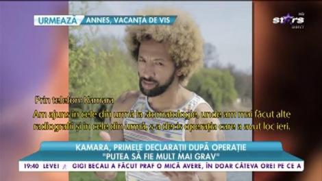 Kamara, primele declarații după operație. Artistul vorbește despre momentele cumplite prin care a trecut