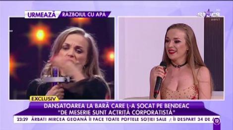 Mirela Buhuș, dansatoarea la bară care l-a șocat pe Mihai Bendeac: "Am nevoie să-mi dau pantalonii jos. Asta-i mișcarea lui Bendeac"