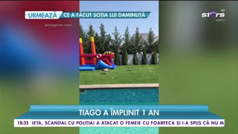 Petrecere mare în familia lui Adrian Mutu. Tiago a împlinit un an