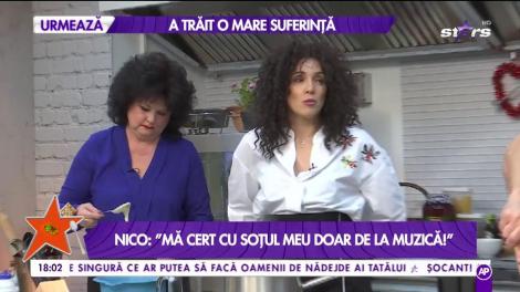 Nico deține secretul unei căsnici de durată: „Mă cert cu soțul meu doar de la muzică”