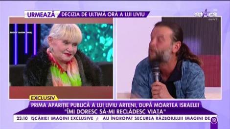 Prima apariție publică a lui Liviu Arteni, după moartea Israelei: "Simt că am obosit, vreau un ultim început și pentru mine"