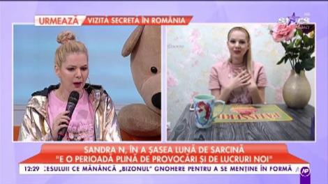Sandra N, totul despre sarcină: ”E foarte greu în alegerea numelui”