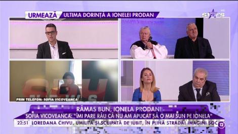 Sofia Vicoveanca a dezvăluit un lucru mai puțin știut despre regretata artistă.  „Ionela Prodan niciodată nu și-a vorbit colegii de rău”
