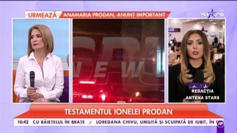 Testamentul Ionelei Prodan. Cui i-a lăsat artista întreaga avere! Surprizele se țin lanț