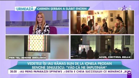 Benone Sinulescu: „Niciodată nu am vrut să-mi iau adio de la Ionela”