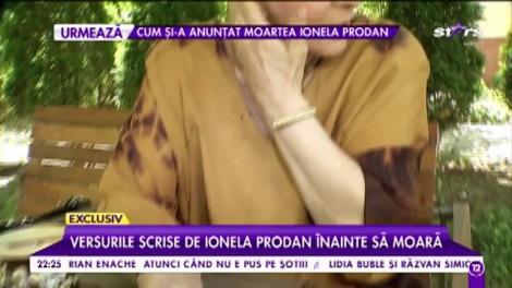 Ionela Prodan şi-a prevestit moartea?!