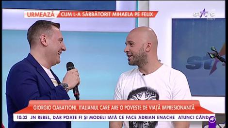 Giorgio Ciabattoni, italianul care are o poveste de viață impresionantă. Cântărețul a venit în România de dragul iubitei