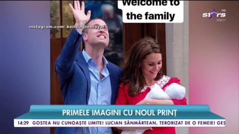 Primele imagini cu noul prinț. Al treilea moștenitor al lui Kate și William