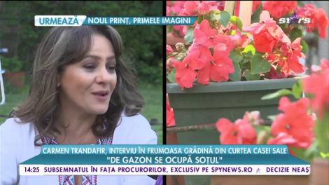 Carmen Trandafir, interviu în grădina fabuloasă din curtea casei sale