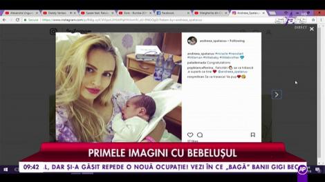 Andreea Spătaru a născut! Primele imagini cu bebeluşul!
