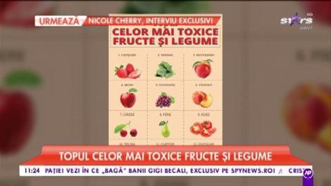 Topul celor mai toxice fructe și legume. Le mănânci în fiecare zi fără să știi cât sunt de periculoase