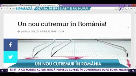 Un nou cutremur în România. Seismul s-a produs la o adâncime de 150 de kilometri