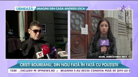 Cristian Boureanu, din nou față în față cu polițiștii