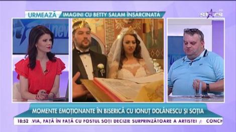 Ionuț Dolănescu și Doinița, apariție de senzație! Artistul și soția lui, din nou în fața altarului ca nași de cununie