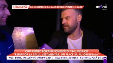 Cum petrec Roxana Ionescu și Tinu Vidaicu: „Îmi place foarte mult să dansez în club”
