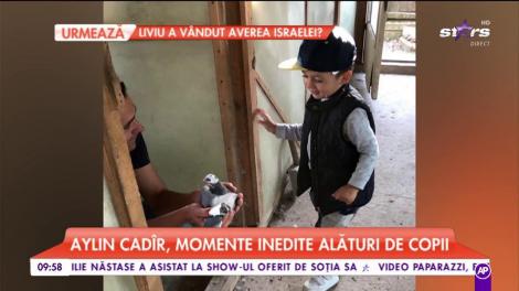Aylin Cadir, momente inedite alături de copii