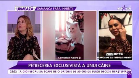 Petrecerea exclusivistă a unui câine. Bianca de la ”Insula iubirii” și-a sărbătorit patrupedul