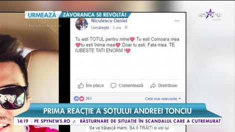 Prima reacţie a lui Deni, după ce a părăsit-o pe Andreea Tonciu