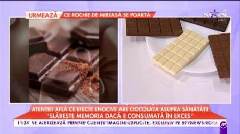 Efectele nocive ale ciocolatei asupra sănătății