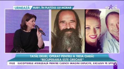 Momente grele pentru Delia! Tatăl artistei, operat pentru a treia oară! Gina Matache: "Avea o tumoare destul de urâtă!"