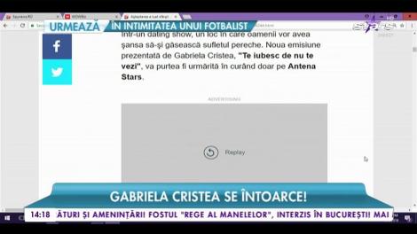 Gabriela Cristea va începe curând o nouă emisiune la Antena Stars