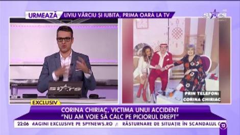 Corina Chiriac, doamna muzicii ușoare românești, a suferit un accident și a ajuns de urgență la spital! "Nu am voie să calc pe piciorul drept!"