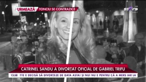 Catrinel a divorțat oficial de Gabriel Trifu. Vedeta a renunțat la numele fostului soț