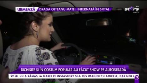 Cum au rămas fară frâne, Elena Merişoreanu şi Geanina Manea, pe autostradă