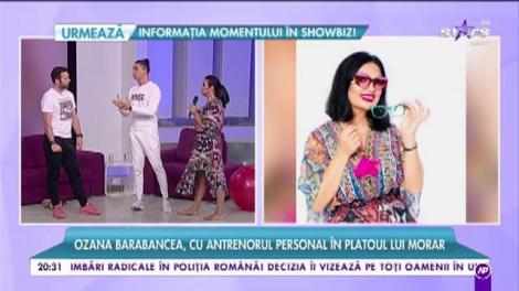 Ozana Barabancea, cu antrenorul personal la TV! Exercițiile cu care vedeta a slăbit 40 de kilograme!