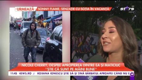 Nicole Cherry, iubita lui Codin Maticiuc? Primele declarații ale vedetei. A recunoscut: ”Tata știe când sunt cu Codin!”