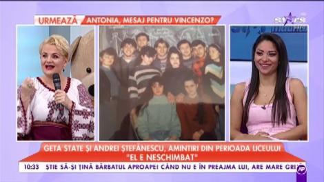 Geta State, colega de liceu a lui Andrei Ștefănescu, amintiri din perioada liceului: ”El e neschimbat”
