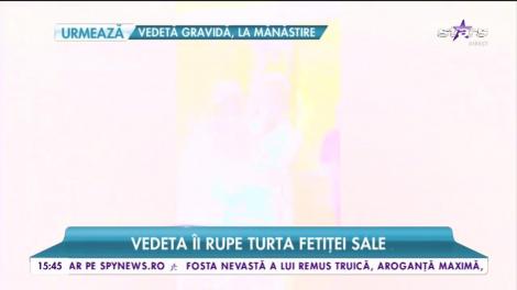 Motiv de sărbătoare pentru bianca Roman. Vedeta îi rupe turta fetiței sale