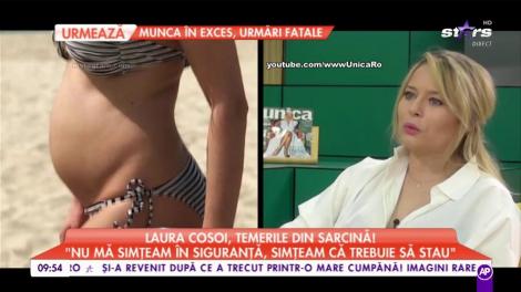 Laura Cosoi, temerile din sarcină! „Sper să nu existe complicații ca să pot naște natural”