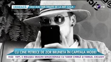 Karmen Minune sparge banii în Milano. Cu cine petrece de zor bruneta în capitala modei