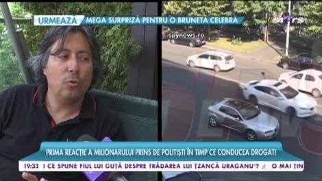 Prima reacție a milionarului prins de polițiști în timp ce conducea drogat!