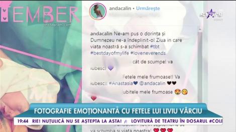 Oaaaaau, e leită... Prima fotografie cu fetița nou-născută a lui Liviu Vârciu, Anastasia Maria