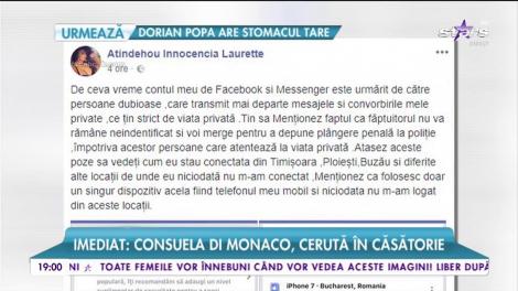 Laurette, urmărită pe conturile de socializare din mai multe zone ale țării. Cineva îi urmăreşte conversaţiile private şi le dă mai departe!