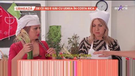 Carmen Şerban şi Sânziana Buruiană, întrecere în bucătărie