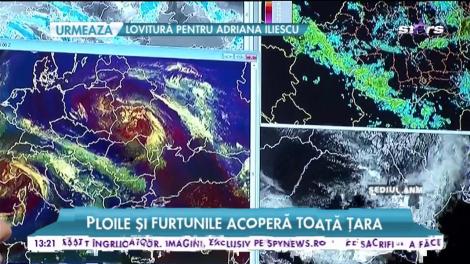 Ploile și furtunile acoperă toată țara