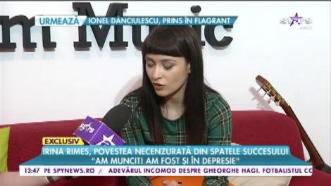 Irina Rimes, povestea neștiută din spatele succesului: "Am fost în depresie. Trăiam într-un loc în care nu se putea locui, efectiv. Vindeam piese cu 300 de euro şi artiştilor buni şi celor penibili"